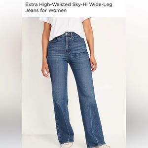 Extra High-Waisted Sky-Hi Wide-Leg Jeans for Women